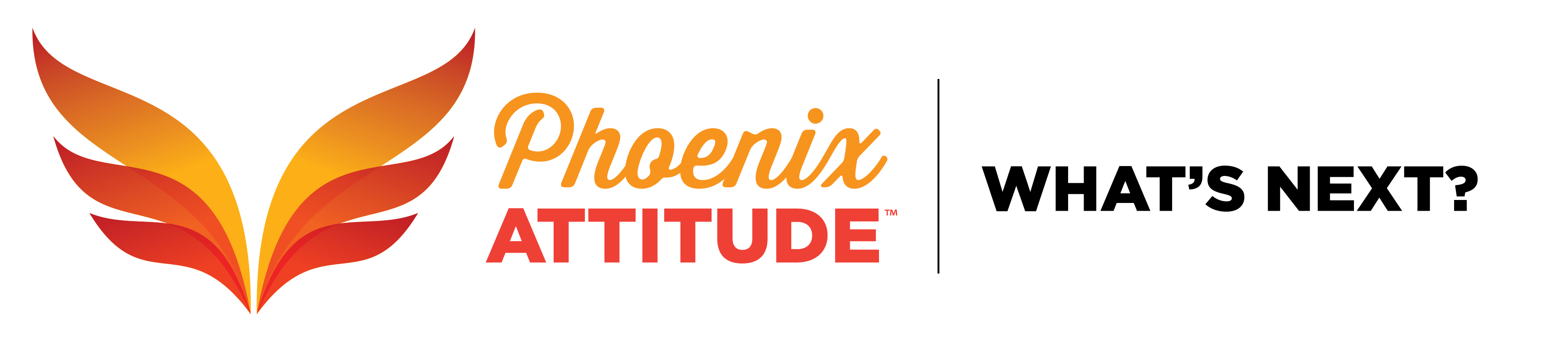 Phoenix Attitude logo, tagline, What's Next?